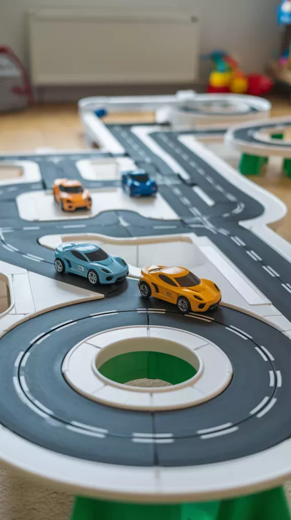 Best electric toy race car track for kids, offering durable construction and exciting racing features.
