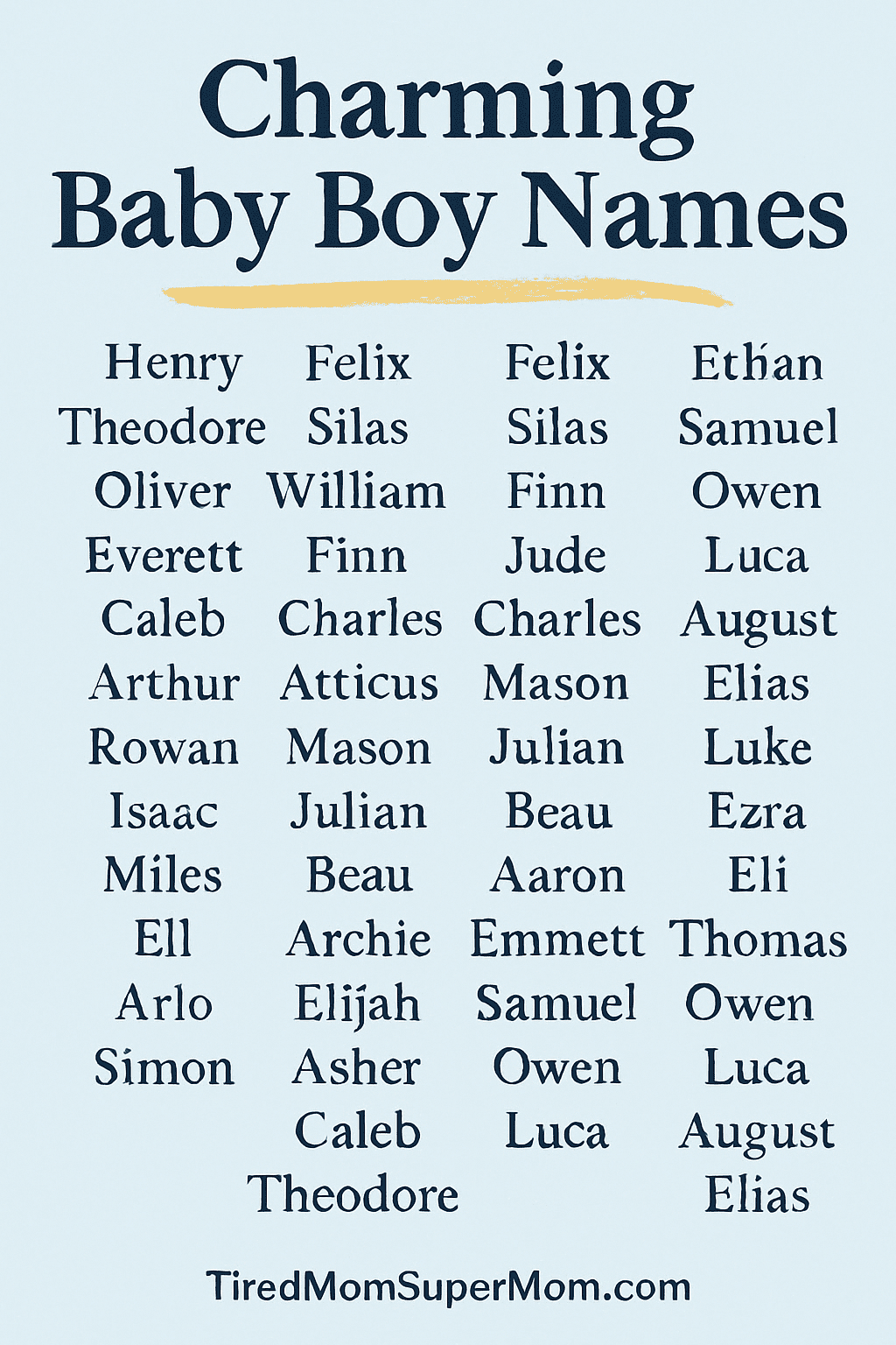 Pastel baby name blocks with text asking, “What’s your favorite baby boy name?”