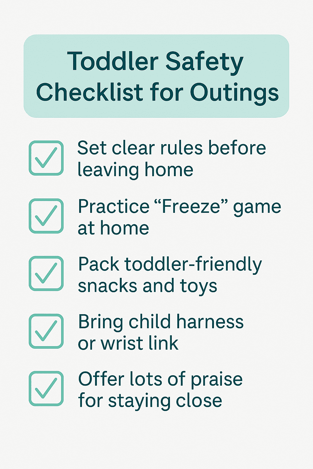 toddler keeps running away from parents - Printable Toddler Safety Checklist for parents whose toddler keeps running away — simple tips to keep toddlers close and safe during outings.
