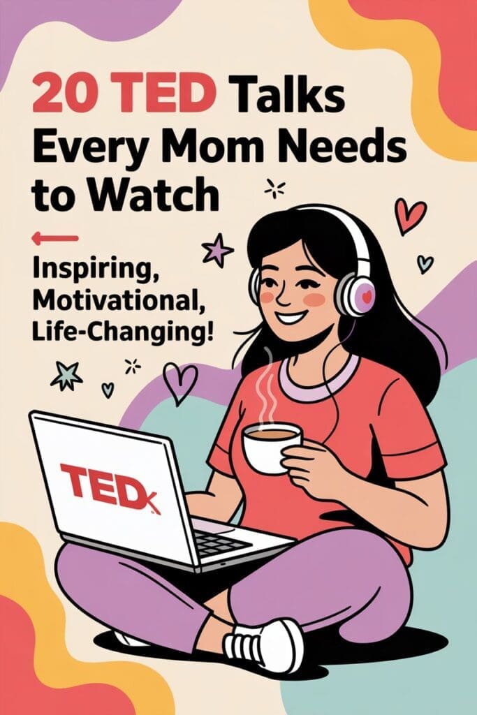 Discover the best TED Talks for moms covering motivation, parenting, self-care, and resilience. Inspirational talks for moms who need encouragement and empowerment.