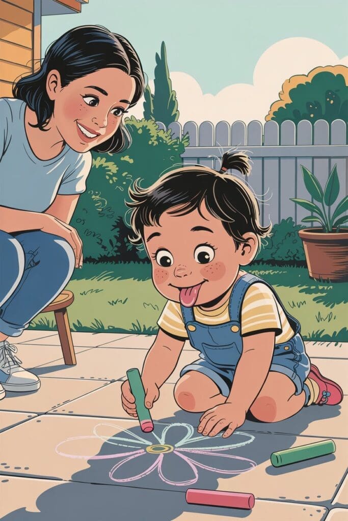 "Parents using intentional parenting tools while playing with their toddler, fostering emotional growth and demonstrating positive parenting strategies."
