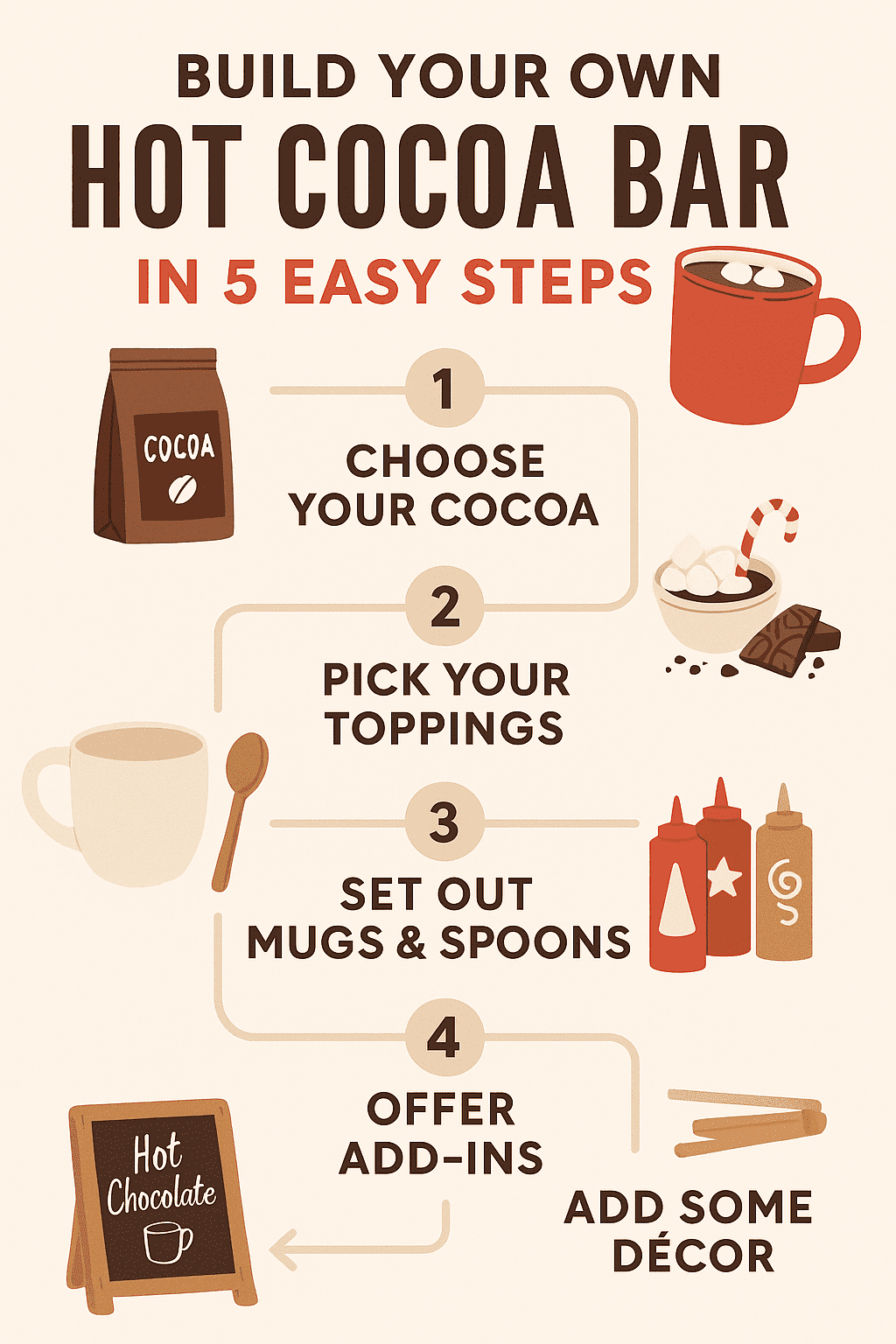 hot cocoa bar infographic